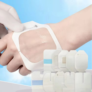 Transparent Breathable Material <strong>Disposable</strong> Film Chg <strong>I.v</strong>. Dressing Wound Fixation <strong>Cannula</strong> Clear Fixed Dressing With Notch - Product Image 1