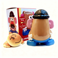 Tasse à café en céramique de dessin animé créatif tasses à lait jetables utilisation de fête détachable de pomme de terre en porcelaine transfrontalière