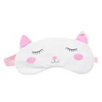 Sevimli kedi uyku göz maskesi kızlar için