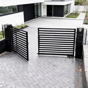 Cancelletto per Animali Domestici <span class=keywords><strong>da</strong></span> Interno/<span class=keywords><strong>Esterno</strong></span> in Alluminio Pieghevole con Chiusura di Sicurezza, Facile <span class=keywords><strong>da</strong></span> Installare per Cani, Gatti e Bambini, Altezza Regolabile - Product Image 1