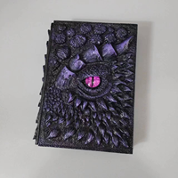 3D Dragon Relief Leder Tagebuch Buch A5deluxe Animierte geprägte gravierte handgemachte Wärme bindung 244 Blatt Notizblock Sammlung
