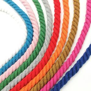 Cordon en coton 100% tressé à 3 brins, épaisseur 3-12mm, polyvalent et écologique, pour chaussures, sacs, vêtements et textiles de maison - Vente en gros - Product Image 2