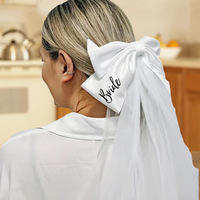 Voile de mariée créatif de haute qualité avec ruban, accessoire de cheveux de mariage, best-seller