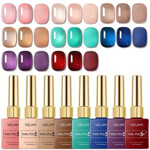Nuevo Set de Esmalte de <span class=keywords><strong>Uñas</strong></span> en Gel UV de Moda 2025 de Larga Duración Adhesivo de Fototerapia Blanco Hielo Nude Piel y Púrpura Translúcido para Belleza - Product Image 5