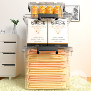 Contenitore Rettangolare in PP per Vestiti con Manici Trasparenti, Capacità 60L-70L, Durevole, Moderno e Minimalista per Uso Domestico - Product Image 3