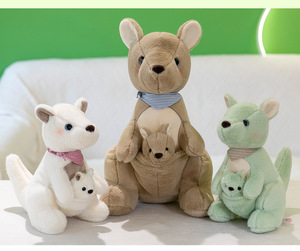 Popolare simulazione classica nuova madre <span class=keywords><strong>e</strong></span> bambino canguro peluche cartone animato bambola canguro - Product Image 2