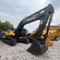Excavatrice sur chenilles Volvo EC360B EC360C d'occasion de qualité supérieure, 36 tonnes, engin de terrassement hydraulique robuste avec peu d'heures de fonctionnement, en stock