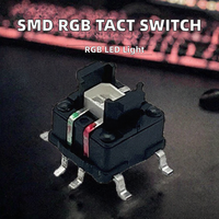 Ventes d'usine – Nouveau bouton-poussoir tactile intelligent 12V SMD RGB tricolore 6x7 7x7 avec éclairage LED