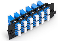 Boîte de distribution optique de fibre de rail DIN-clôture de duplex de Sc de 6-Port