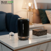 Diffuseur d'air frais en métal de luxe, moderne, populaire, capteur de vibration, noir, oud, rose, aromathérapie liquide, lumière ambiante, USB