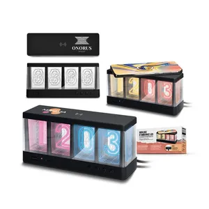 Caricatore da scrivania LED con orologio 15W gadget personalizzati - Product Image 1