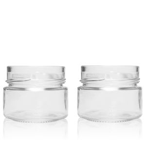 Empty106ml 212ml 314ml Pots alimentaires en verre à couvercle métallique profond pour la mise en conserve des épices - Product Image 1