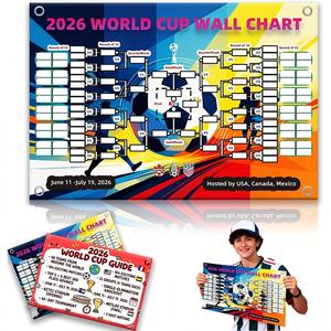 Póster con el Programa de <span class=keywords><strong>Partidos</strong></span> de la Copa <span class=keywords><strong>Mundial</strong></span> de Fútbol 2026, Tela Decorativa para Fiestas de Clubes Deportivos, Accesorios para Crear Ambiente - Product Image 4