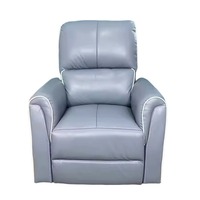 Komfortabler Zero-Gravity-Liegesessel mit Aufstehhilfe, Heimkino-Sessel, Elektrischer Leder-Relaxsessel mit Massagefunktion