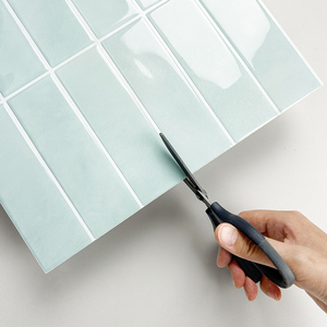 Mint Green Rectangle Stacked Subway <strong>Tile</strong> 3D Self Adhesive Wallpaper Backsplash Vinyl <strong>Stickers</strong> for <strong>Tiles</strong> Bathroom <strong>Kitchen</strong> - Product Image 4