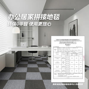 Dr. An Carpet Tiles Square Machine Woven Polypropylene Stripe Modern Non Slip For Office Living Room Bedroom Study - Product Image 4