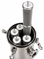 Cartucho de Filtro Plegado de Acero Inoxidable Industrial, Filtro de Seguridad para Filtración de Aguas Residuales de Pintura por Electroforesis