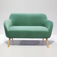 Canapé pouf d'intérieur au design moderne pour salon Vente en gros Paresseux Fauteuil inclinable tufté en daim vert pour loisir