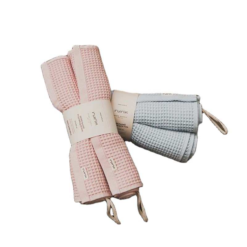 100% Tre Waffle Khăn Bãi Biển Biểu Tượng Tùy Chỉnh 100% Cotton Waffle Bath Sheet Khăn