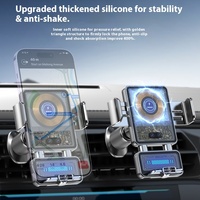 Support de tableau de bord à boucle spirale, stable, antidérapant, anti-vibration, support de téléphone de voiture avec chargeur sans fil