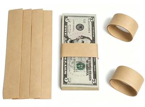 Cintas de Papel Kraft Premium para Dinero, Autoadhesivas, para Gestión de Efectivo en Comercios, Bancos y Negocios - Product Image 4