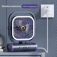 Ventilateur de refroidissement portable de luxe rechargeable avec moteur DC pour usage domestique