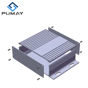 147*41-150 mm ip54 protection level aluminum enclosure box ip 65 electrical housing black project for pcb