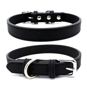 Conjunto de correa de collar de entrenamiento de perro táctico ajustable de cuero PU de lujo Material suave remache decoraciones de encaje patrones impresos sólidos - Product Image 6