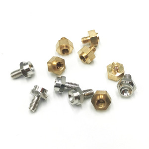 Hex <b>Socket</b> <b>Screws</b> M8x10x0.5 Class 8.8 Nickel Plated Iron Metric Standard Thread - Product Image 3