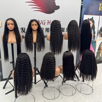 Perruques en cheveux naturels bouclés birmans en gros, perruques frontales HD 13x4 13x6 à double trame, fournisseur de perruques sans colle en cheveux humains