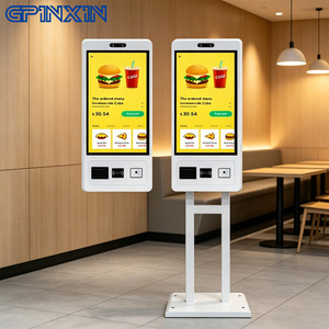 Kiosque de libre-service tout-en-un 21,5 27 32 pouces avec SDK, imprimante thermique 80 mm, lecteur de codes-barres et système <span class=keywords><strong>Windows</strong></span>/Android sur pied - Product Image 1
