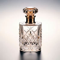 Nouvelle bouteille de parfum en verre cristal poli de style européen, design personnalisé, 30 ml, 50 ml, 100 ml, luxe, exclusivité Dubaï