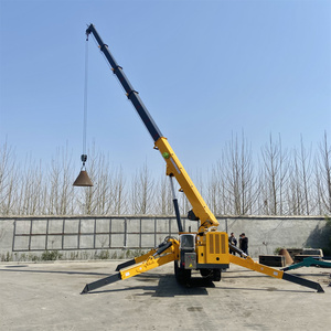 निर्माण और विनिर्माण उद्योगों के लिए मजबूत इंजन गियर मोटर के साथ नया 5 टी पोर्टेबल स्पाडर क्रेन मिनी क्रॉलर - Product Image 5