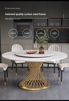 Chaises de table à manger rondes en marbre pour restaurant