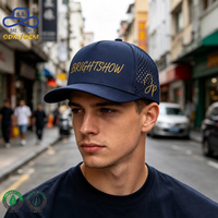 Fabricante BSCI GRS OEM ODM, Personalización de Gorras, Gorras de Béisbol y Golf de 5 Paneles con Diseño de Orificios Láser para Deportes al Aire Libre