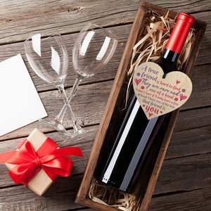 <strong>Personalised</strong> Handmade <strong>Wooden</strong> Hanging Heart Plaque Wall <strong>Sign</strong> Motivational Message Present for Your Best Friendship Gift - Product Image 5