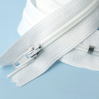 Fermetures éclair en nylon à verrouillage automatique, 40 cm, à glissière fixe, modèle HLDNZ-013, origine CN/GUA, pour pantalons, robes, jupes - Vente en gros usine
