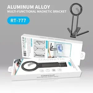 Trépied de téléphone portable réglable et portable avec mousqueton <span class=keywords><strong>MagSafe</strong></span> pour iPhone 12-17 Pro Max - Support magnétique pour vlog en extérieur, poignée de trépied de voyage - Product Image 6