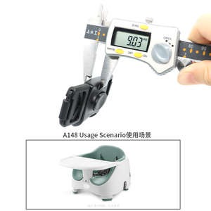 Hebilla de Cinturón de Seguridad para Cochecito, Correa de Arnés de Seguridad, Dos Hebillas de Liberación Lateral de Plástico - Product Image 5
