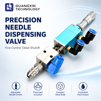Vanne de distribution pneumatique réglable Guangxin avec contrôle anti-goutte 2kg 0V/0W pour mastic silicone