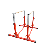 Barres parallèles horizontales miniatures en acier réglables pour la gymnastique à domicile/au club, hauteur personnalisable, photo réelle incluse