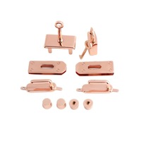 Modische Luxuriöse Langlebige Umweltfreundliche Platinbeschichtete Roségold-Ton Taschenhardware Bogenbrücken-Vorhängeschloss Taschenrand-Zubehör