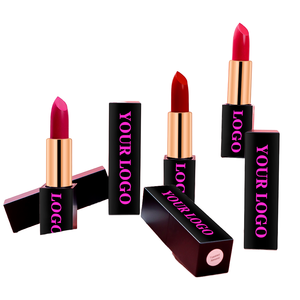 Lápiz Labial Mate Vegano, Resistente al Agua, Hidratante, en Tubo Magnético, Color Negro Terciopelo, Personalizable, Marca Privada MLM - Product Image 1