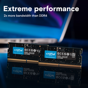 หน่วยความจำแล็ปท็อป 16GB DDR5 5600Mhz SODIMM RAM ความเร็วสูง ประสิทธิภาพเพิ่มขึ้น REG ECC มีสินค้าในสต็อก กวางตุ้ง จีน - Product Image 2