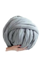 Mercerized Wool Tops Super Luster 66-100S Combed Merino Wool Fiber for Fabric