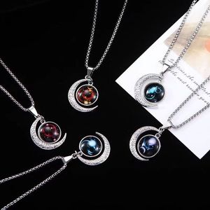 Collana con Catena a Serpente in Lega dei 12 Segni Zodiacali, Gioiello Retrò Hip Hop Personalizzato, Regalo per Coppie - Product Image 3