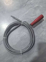 Limpiador de Tuberías Manual en Espiral Resistente de 8 mm con Mango de Plástico para Desatascar Alcantarillas y Tuberías