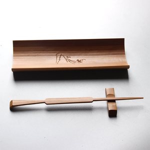 Bamboo carved tea scoop, retro wooden tea scoop, tea <b>spoon</b>, tea tongs, tea <b>measuring</b> set, Kung Fu tea ceremony six gentlemen - Product Image 4