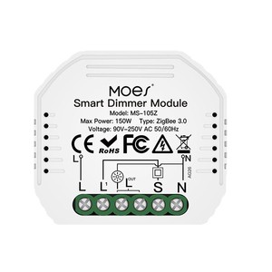 โมดูลหรี่ไฟอัจฉริยะ Moes 150W Zigbee 3.0 90V-250V AC สำหรับควบคุมแสงสว่าง - Product Image 1