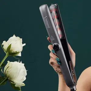 Private Label Flat Iron Auto Steam Heat Transfer Printing Professional hair straightener